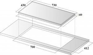 kich thuoc bep tu eurosun eu t318 - Bếp từ Eurosun EU-T318