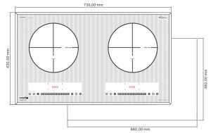 kich thuoc bep tu fandi fd 828 aci - Bếp từ Fandi FD-828 ACI