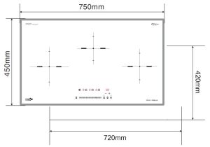 kich thuoc bep tu fandi fd 939 mri - Bếp từ Fandi FD-939 MRI