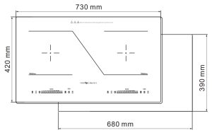 kich thuoc bep tu fandi fd slide 223i - Bếp từ Fandi FD-Slide 223 I