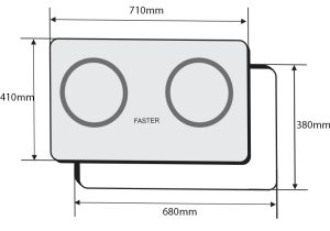 kich thuoc bep tu faster fs 289i - Bếp từ Faster FS 289I