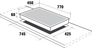 kich thuoc bep tu grasso gs 77it - Bếp điện từ Grasso GS 72IT