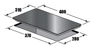 kich thuoc bep tu lorca ta 1018c - Bếp từ Lorca TA-1018C