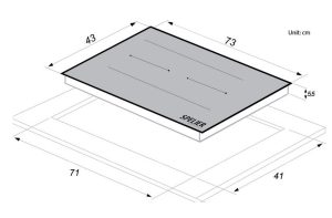 kich thuoc bep tu spelier spe ic1188 - Bếp từ Spelier SPE IC 1188