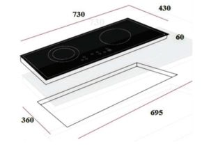 kich thuoc bep tu teka ib 702 - Bếp từ Teka IB 702