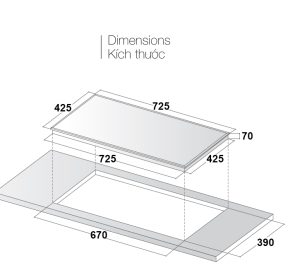 kich thuoc bep tu zemmer izm 206 pro - Bếp từ Zemmer IZM 206 Pro