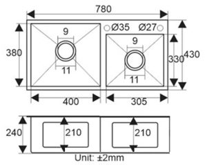 Chậu rửa Binova CBI-7843