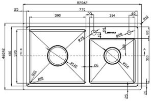 kich thuoc chau rua bat eup18246 - Chậu rửa Eurogold EUP18246 kich thuoc chau rua bat eup18246 - Chậu rửa Eurogold EUP18246