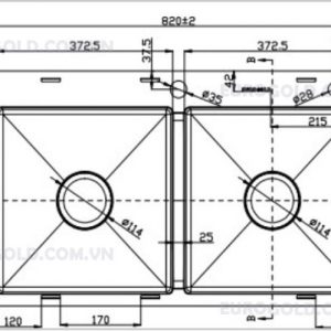 kich thuoc chau rua bat eus18248 4947 - CHẬU RỬA BÁT EUROGOLD EUS18248