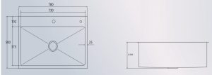 Chậu rửa Grob GS304-7850HS