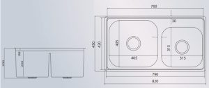 Chậu rửa Grob GS304-8245EPD