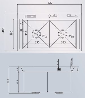 Chậu rửa Grob GV304-8248A