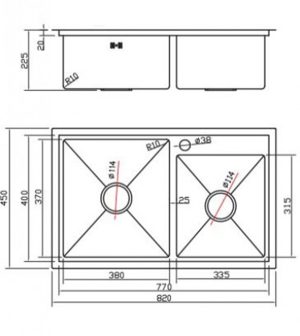 Chậu rửa Sobisung SB-8245-T