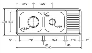 Chậu rửa Sobisung SBS-1100