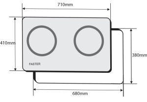kich thuoc kich thuoc bep dien tu faster fs 228hi - Bếp điện từ Faster FS-288HI