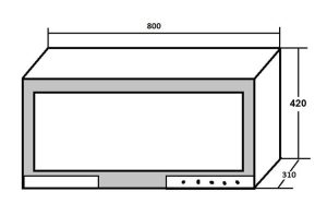 kich thuoc lap dat may say bat giovani g 802s - Máy sấy bát Giovani G-802S