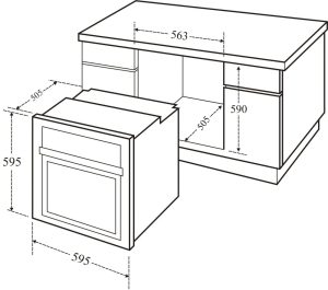kich thuoc lo nuong am tu canzy cz 106f - Lò nướng Canzy CZ-807TP