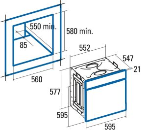 kich thuoc lo nuong am tu cata me 7207 bk - Lò nướng Cata ME 7207 BK