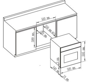 kich thuoc lo nuong fandi fd v22 f10 - Lò nướng Fandi FD-V22 F10