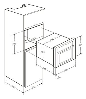 kich thuoc lo nuong latino 36eg - Lò nướng Latino 36EG