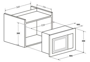 kich thuoc lo vi song canzy cz 34gs - Lò vi sóng kết hợp nướng Canzy CZ-34GS