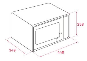 kich thuoc lo vi song dung doc lap teka mw 225 blanco 1 - Lò vi sóng kết hợp nướng Teka MW 225 Blanco