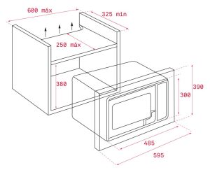 kich thuoc lo vi song teka ms 620 bih - Lò vi sóng Teka MS 620 BIH