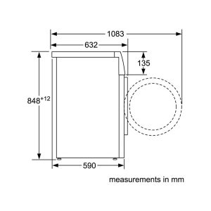 kich thuoc may giat bosch - Máy giặt BOSCH HMH.WAU28440SG|Serie 6