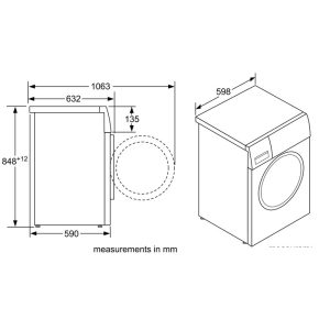 kich thuoc may giat bosch 9kg 3 - Máy giặt kết hợp sấy BOSCH HMH.WDU28560GB|Serie 6