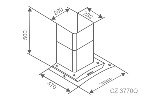 kich thuoc may hut khoi kinh cong canzy CZ 3770Q - Máy hút khói kính cong CANZY CZ 3770Q kich thuoc may hut khoi kinh cong canzy CZ 3770Q - Máy hút khói kính cong CANZY CZ 3770Q
