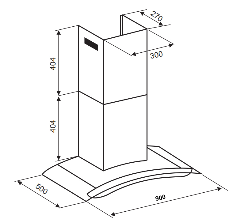 kich thuoc may hut mui batani 09gb - Máy hút mùi Batani BA-09GB kich thuoc may hut mui batani 09gb - Máy hút mùi Batani BA-09GB