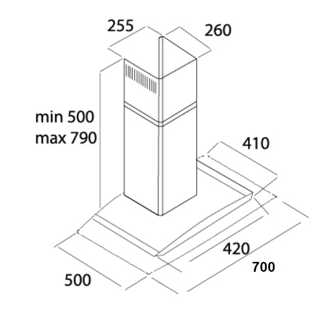 kich thuoc may hut mui dmestik es 8070 dmk - Máy hút mùi Dmestik ES 8070 DMK kich thuoc may hut mui dmestik es 8070 dmk - Máy hút mùi Dmestik ES 8070 DMK