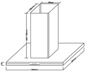 kich thuoc may hut mui fandi fd 219sr - Bếp Từ Eurosun EU-T727 MAX