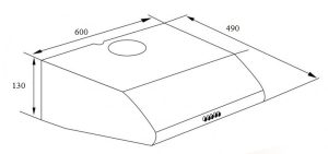 Máy Hút Mùi Âm Tủ Eurosun EH-60AF85B