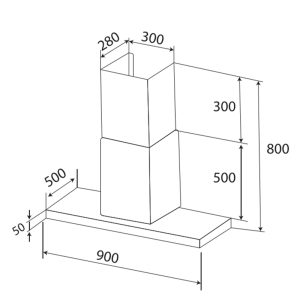 kich thuoc may hut mui kaff kf 90rh - Máy hút mùi Kaff KF-90RH kich thuoc may hut mui kaff kf 90rh - Máy hút mùi Kaff KF-90RH