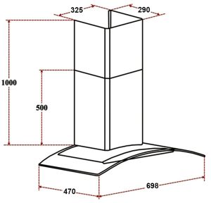 kich thuoc may hut mui latino lt 70lx - Máy hút mùi Latino LT-70LX kich thuoc may hut mui latino lt 70lx - Máy hút mùi Latino LT-70LX