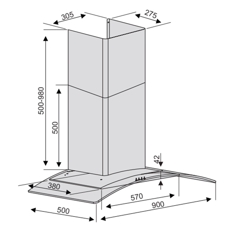 kich thuoc may hut mui lorca ta 2006d 90cm - Máy hút mùi Lorca TA-2006D-90 kich thuoc may hut mui lorca ta 2006d 90cm - Máy hút mùi Lorca TA-2006D-90