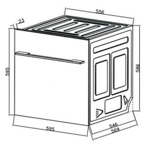 Máy rửa bát âm tủ Malloca WQP6-87CP