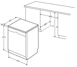 kich thuoc may rua bat faster sms633a - Máy rửa bát Faster SMS 633A kich thuoc may rua bat faster sms633a - Máy rửa bát Faster SMS 633A