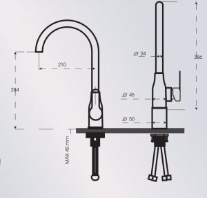 Vòi rửa Grob GF304-RVHM