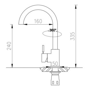 kich thuoc voi rua rosler rl 803 - Vòi rửa Roslerer RL-803