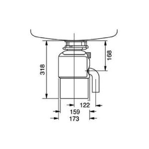 kichthuoc - MÁY HỦY RÁC TEKA TR 550 NHẬP KHẨU CHÂU ÂU 115890013