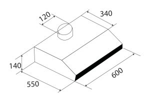 kz 638i - Máy hút mùi Kaff KF-638I
