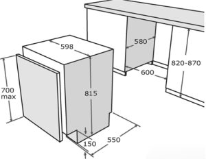 lap20dat2036t - Texgio Dishwasher TGBI036T - 15 Bộ Âm Tủ Toàn Phần Tự Động Hé Cửa