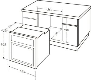 lo nuong am tu kaff kf t90s 1 1 - Lò nướng Kaff KF-T90M