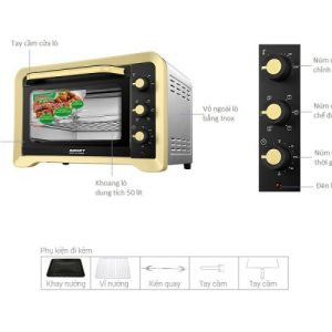lo nuong sanaky vh 509n2d 50l 1570075516 3 - Lò Nướng Sanaky VH-509N2D (50L)