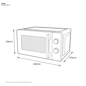 lo vi song co co nung 23l electrolux emg23k22b 0a37a29f - LÒ VI SÓNG ĐỂ BÀN TÍCH HỢP NƯỚNG ĐỐI LƯU 23L UltimateTaste 300 EMG23K22B