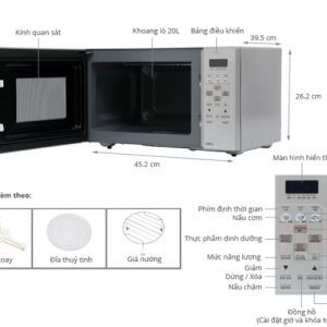 lo vi song sharp r 678vnw 1613308482 0 - Lò vi sóng Sharp R-678VN(W)