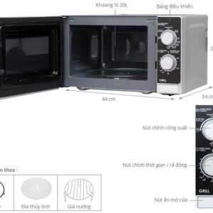 lo vi song sharp r g223vn sm 1613308278 0 - Lò vi sóng Sharp R-G223VN-SM