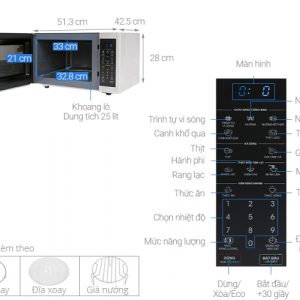 lo vi song sharp r g52xvn st 1613308047 3 - Lò vi sóng Sharp R-G52XVN-ST